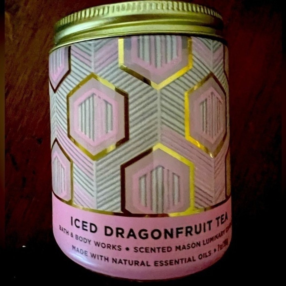 🆕BATH & BODY WORKS ⛱️ Iced Dragonfruit Tea Single Wick Candle*NEW Retired NWT